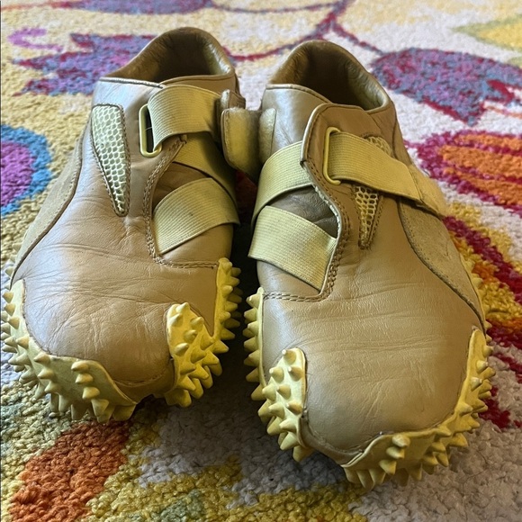 VINTAGE 90S PUMA MOSTRO YELLOW SNEAKERS WOMENS 9 - Picture 7 of 9